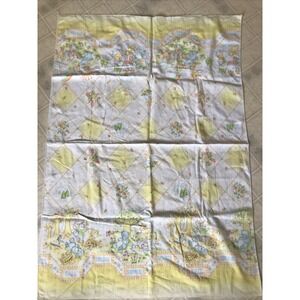Vintage Dundee 27x38" Seasons Baby Blanket With Nylon Trim no Stains or Holes